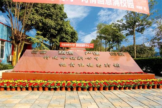 成都棠湖科学技术学校景观环境 成都棠湖科学技术学校景观环境