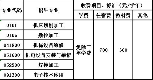 乐山东风电机厂技工学校收费标准 乐山东风电机厂技工学校收费标准