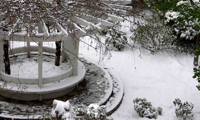 太原铁路机械学校白雪皑皑