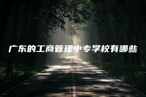 广东的工商管理中专学校有哪些 广东的工商管理中专学校有哪些