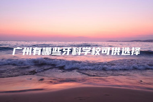广州有哪些牙科学校可供选择 广州有哪些牙科学校可供选择
