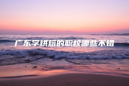 广东学烘焙的职校哪些不错 广东学烘焙的职校哪些不错