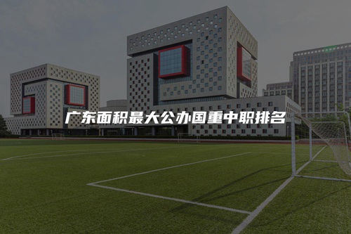 广东面积最大公办国重中职排名 广东面积最大公办国重中职排名