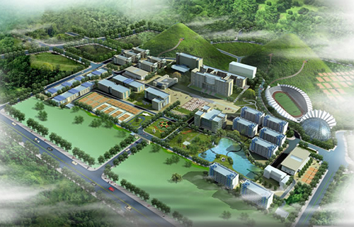 贵州水矿控股集团有限责任公司技工学校（六盘水市理工职业技术学校）鸟瞰图